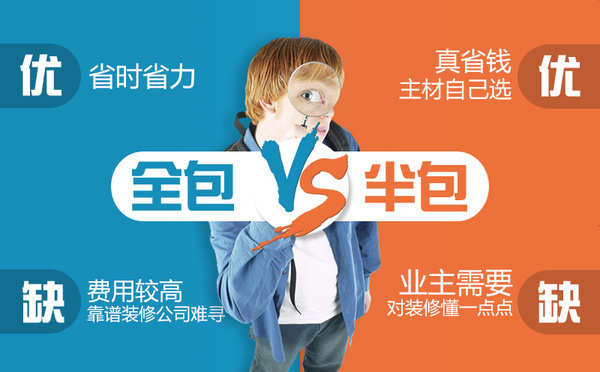 不懂裝修的人是半包好還是全包好？（裝修揭...
