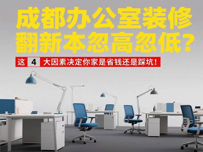成都辦公室裝修翻新成本忽高忽低？這 4 大因素決定你家是省錢還是踩坑！